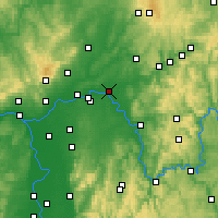 Nearby Forecast Locations - Hanau - mapa