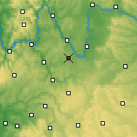 Nearby Forecast Locations - Giebelstadt - mapa