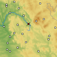 Nearby Forecast Locations - Bayreuth - mapa