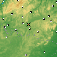 Nearby Forecast Locations - Homburg - mapa