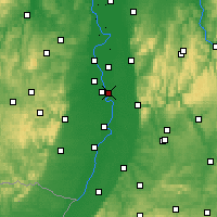 Nearby Forecast Locations - Neuostheim/Neuhermsheim - mapa