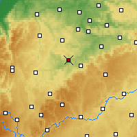 Nearby Forecast Locations - Waibstadt - mapa