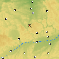 Nearby Forecast Locations - Weißenburg - mapa