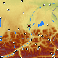 Nearby Forecast Locations - Rosenheim - mapa