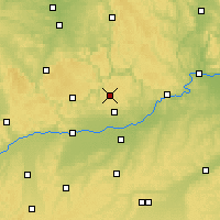 Nearby Forecast Locations - Denkendorf - mapa