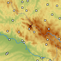 Nearby Forecast Locations - Großer Arber - mapa