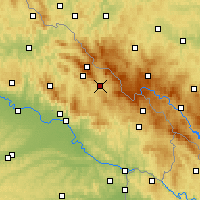 Nearby Forecast Locations - Zwiesel - mapa