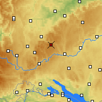 Nearby Forecast Locations - Jura Szwabska - mapa