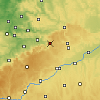 Nearby Forecast Locations - Geislingen an der Steige - mapa