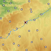 Nearby Forecast Locations - Ulm - mapa