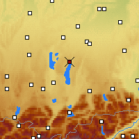 Nearby Forecast Locations - Starnberg - mapa
