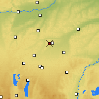Nearby Forecast Locations - Dürnast - mapa