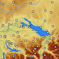 Nearby Forecast Locations - Konstancja - mapa