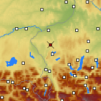 Nearby Forecast Locations - Feldkirchen bei Mattighofen - mapa