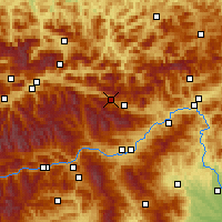 Nearby Forecast Locations - Wald am Schoberpaß - mapa