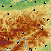 Nearby Forecast Locations - Mariazell - mapa