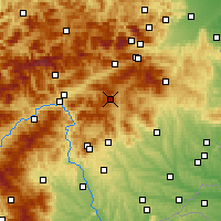 Nearby Forecast Locations - Fischbach - mapa