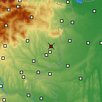 Nearby Forecast Locations - Oberwart - mapa