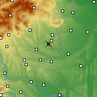Nearby Forecast Locations - Güssing - mapa