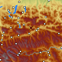 Nearby Forecast Locations - Bad Mitterndorf - mapa