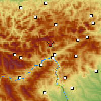 Nearby Forecast Locations - Aflenz Kurort - mapa