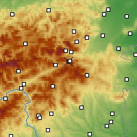 Nearby Forecast Locations - Hirschenkogel - mapa