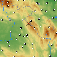 Nearby Forecast Locations - Polom - mapa