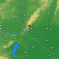 Nearby Forecast Locations - Maly Javornik - mapa