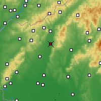 Nearby Forecast Locations - Pieszczany - mapa
