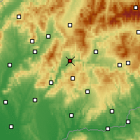 Nearby Forecast Locations - Żar nad Hronem - mapa