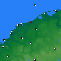 Nearby Forecast Locations - Ustka - mapa