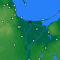 Nearby Forecast Locations - Żuławki - mapa