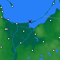Nearby Forecast Locations - Skowronki - mapa
