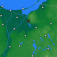 Nearby Forecast Locations - Elbląg - mapa