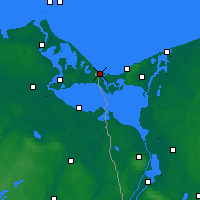 Nearby Forecast Locations - Świnoujście - mapa