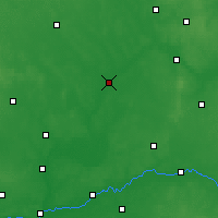 Nearby Forecast Locations - Ostrołęka - mapa