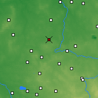 Nearby Forecast Locations - Wieluń - mapa