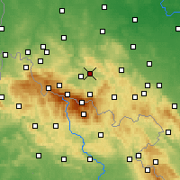 Nearby Forecast Locations - Jelenia Góra - mapa