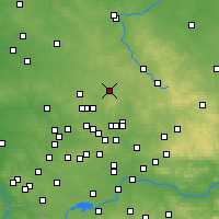 Nearby Forecast Locations - Pyrzowice - mapa