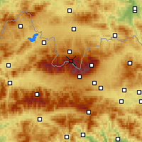 Nearby Forecast Locations - Kasprowy Wierch - mapa