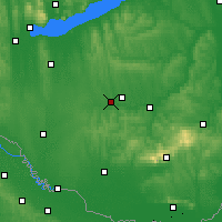 Nearby Forecast Locations - Kaposvár - mapa