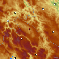 Nearby Forecast Locations - Pljevlja - mapa