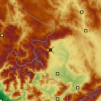 Nearby Forecast Locations - Peć - mapa
