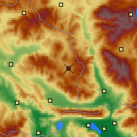 Nearby Forecast Locations - Berowo - mapa