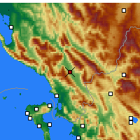 Nearby Forecast Locations - Gjirokast�'r - mapa