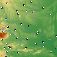 Nearby Forecast Locations - miejska Murska Sobota - mapa