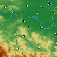 Nearby Forecast Locations - Gradačac - mapa