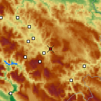 Nearby Forecast Locations - Sarajewo - mapa