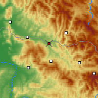 Nearby Forecast Locations - Syhot - mapa