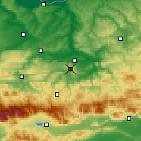 Nearby Forecast Locations - Wielkie Tyrnowo - mapa